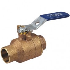 NIBCO S-585-70 Cast Bronze Ball Valve  Two-Piece  Lever Handle  1/2" Female Solder Cup - B00207FXNU